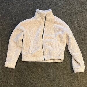 American Eagle Outfitters Cream Puffer Jacket